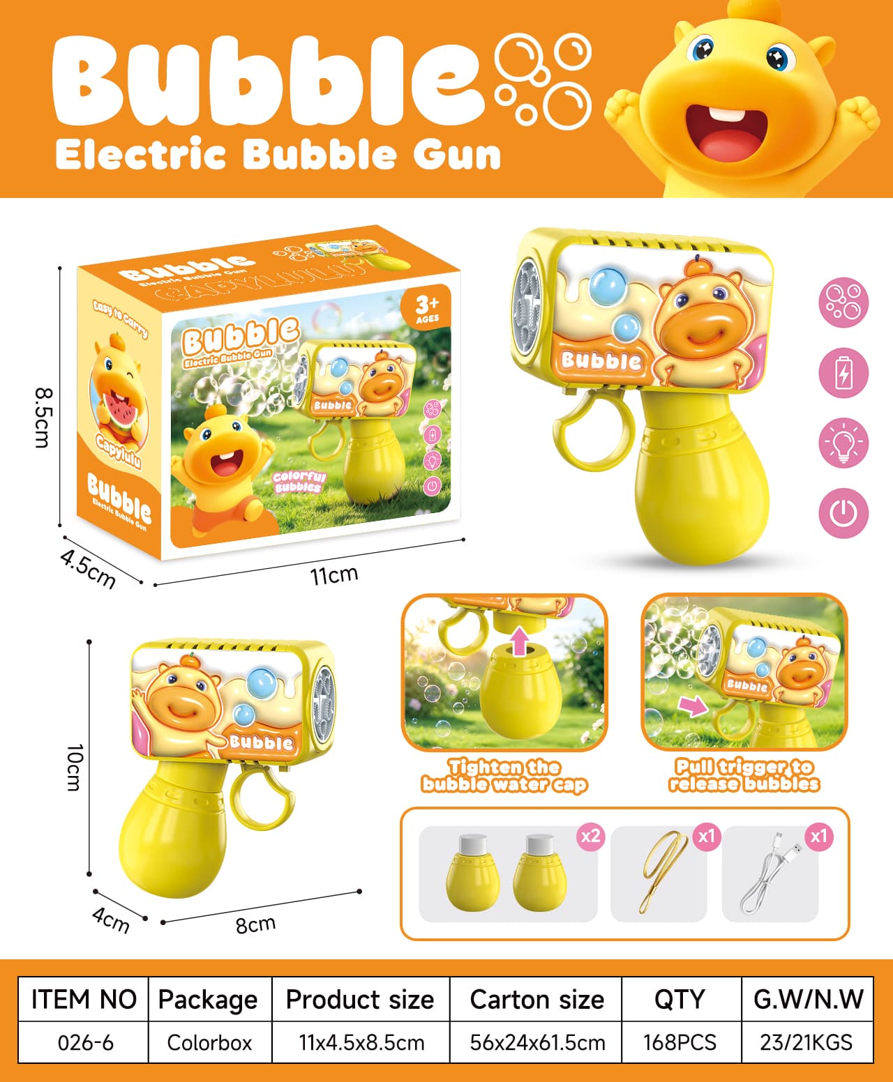 026 3D Pocket Bubble Machine - Rechargeable Version view 6