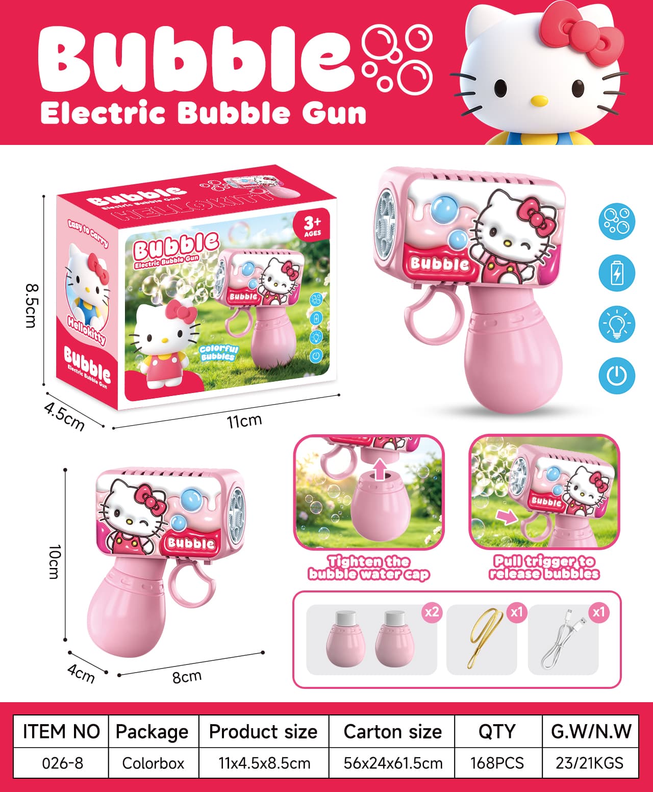 026 3D Pocket Bubble Machine - Rechargeable Version view 8