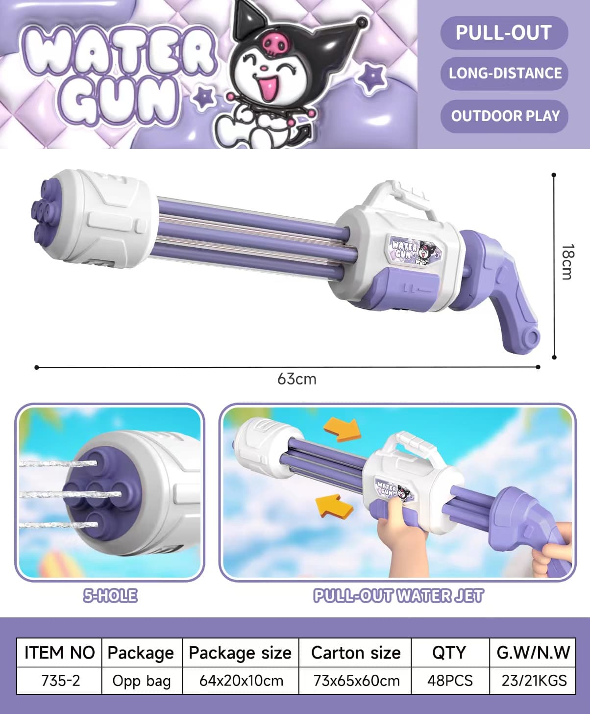 735 Multi-Barrel Water Blaster view 1