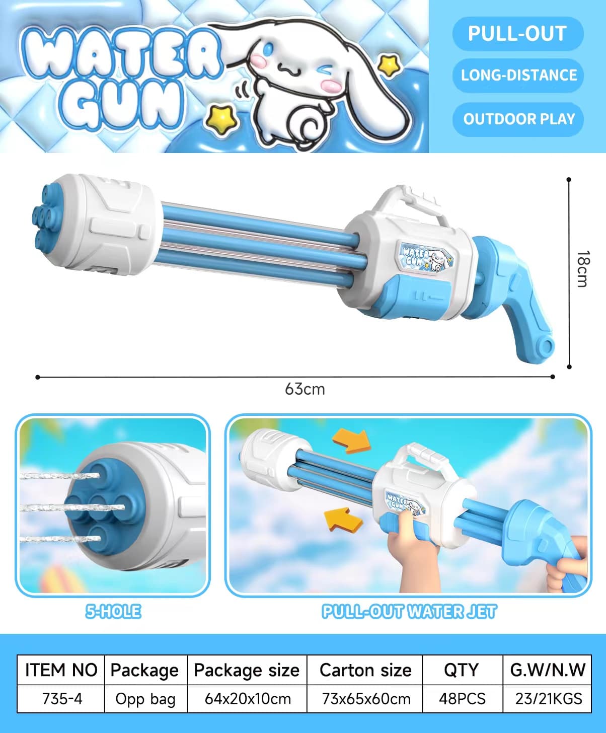 735 Multi-Barrel Water Blaster view 3