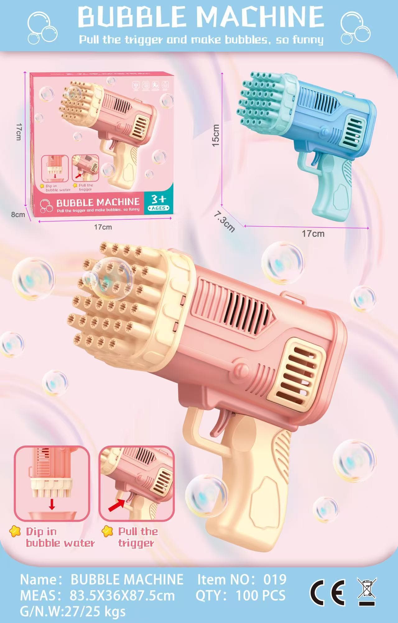 019 Electric Bubble Toy