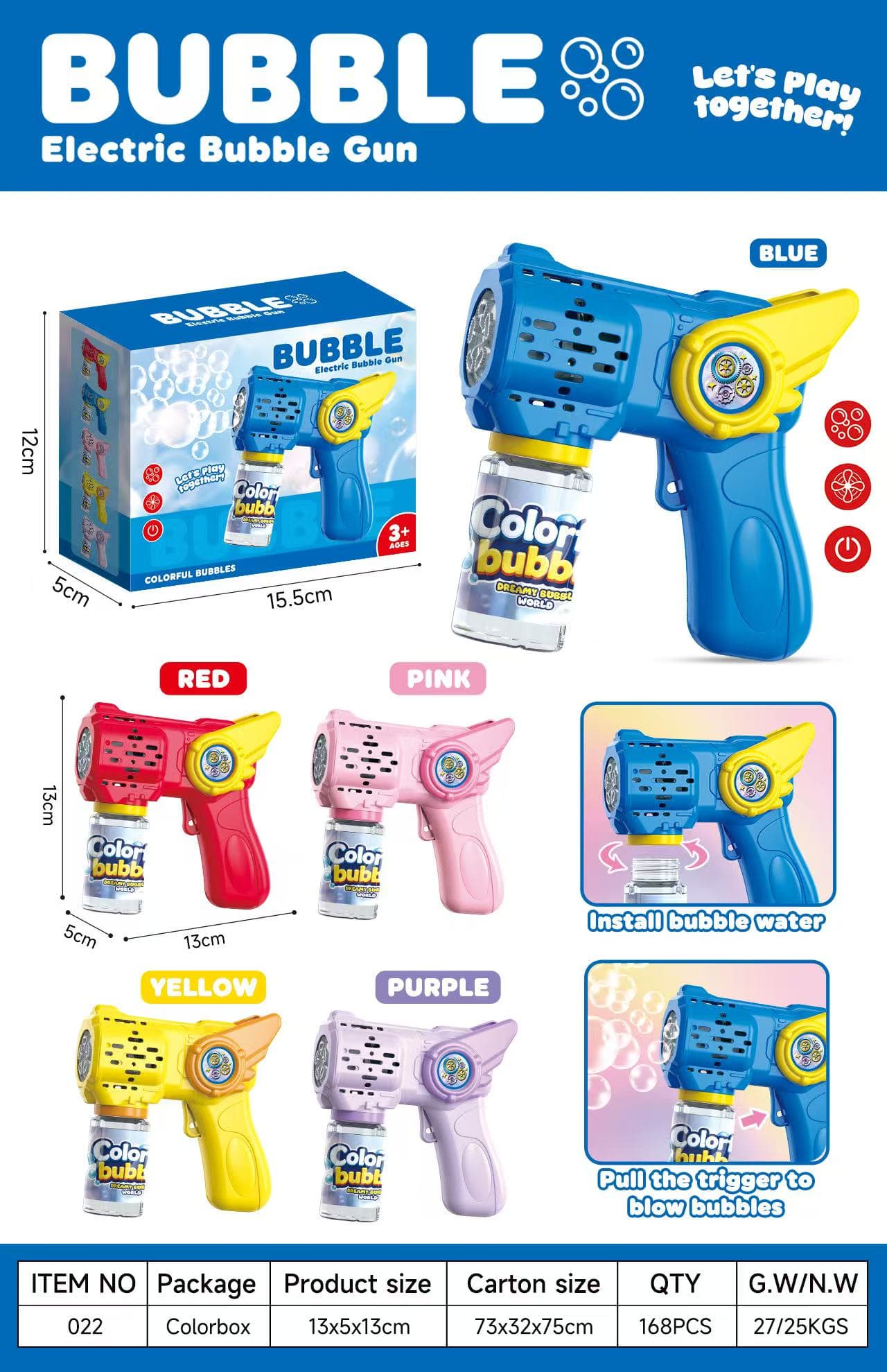 022 Electric Bubble Toy
